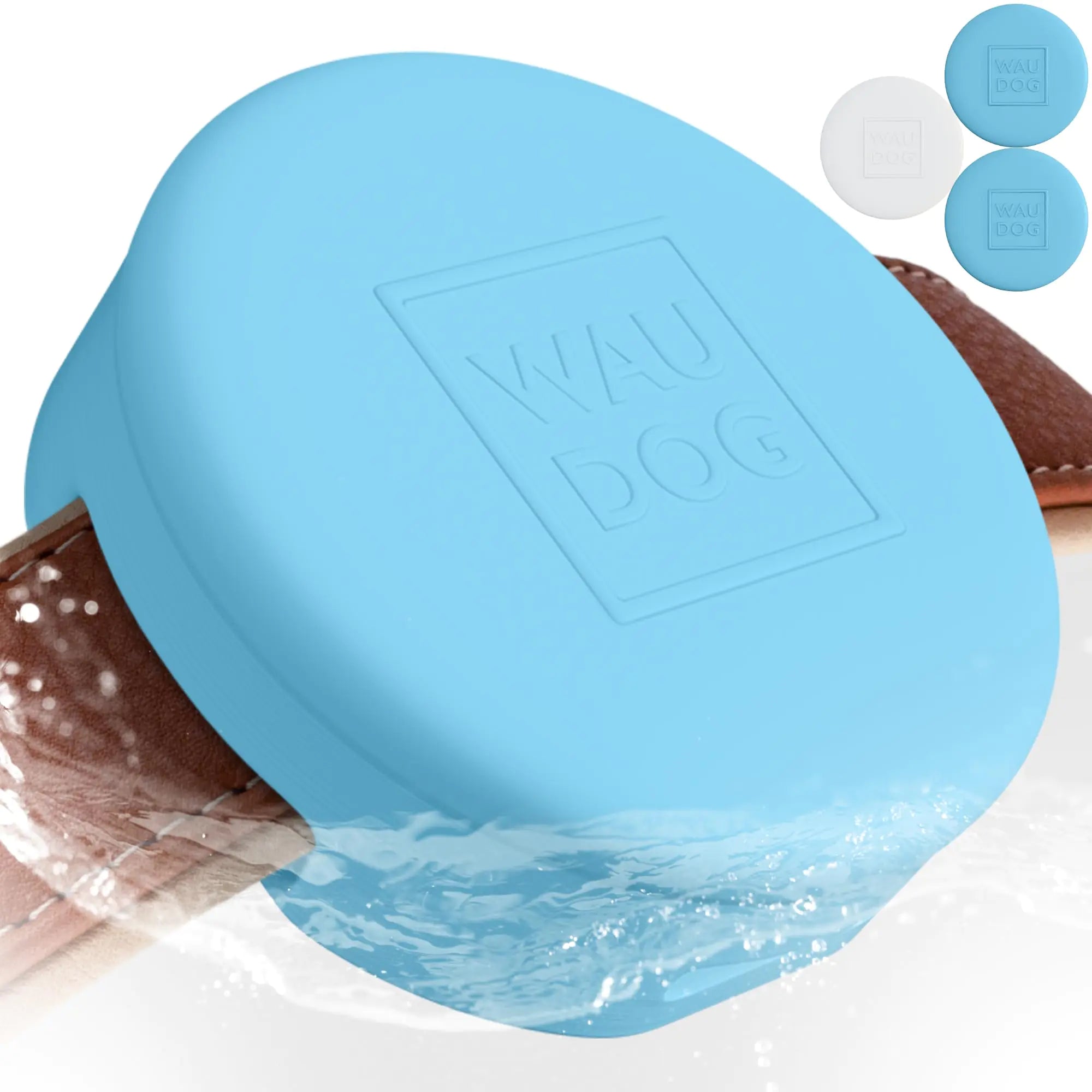 3-Pack AirTag Dog Collar Holder - Soft Silicone Durable Lightweight Tear Resistance AirTags Holder - Tracking Accessories and Waterproof Airtag Holder - Dog Collar Airtag Holder