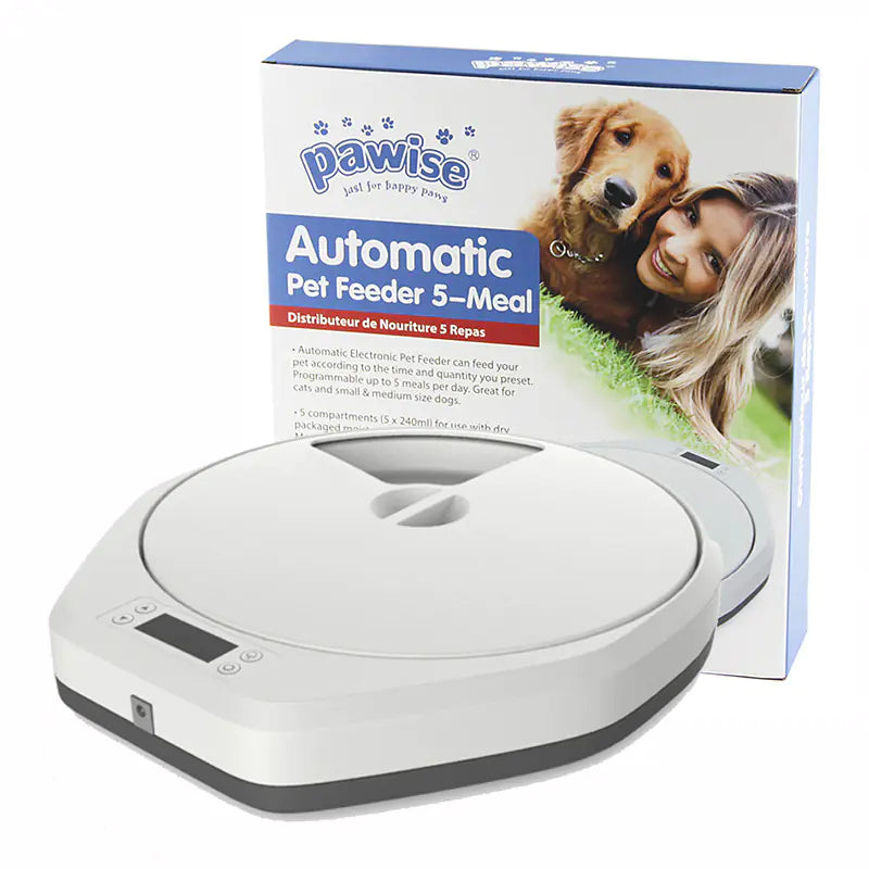 Automatic Multi-Grid Pet Feeder for Cats and Dogs