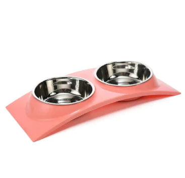 Stainless Steel Double Bowls for Pets